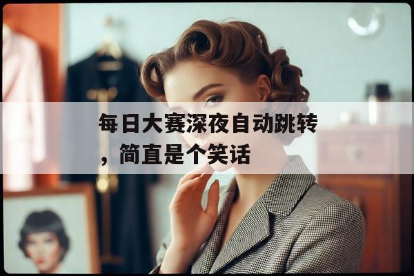 每日大赛深夜自动跳转，简直是个笑话